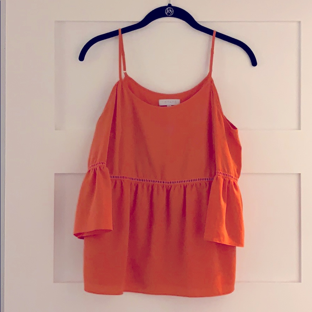‘1. State’ Orange Off the Shoulder Top